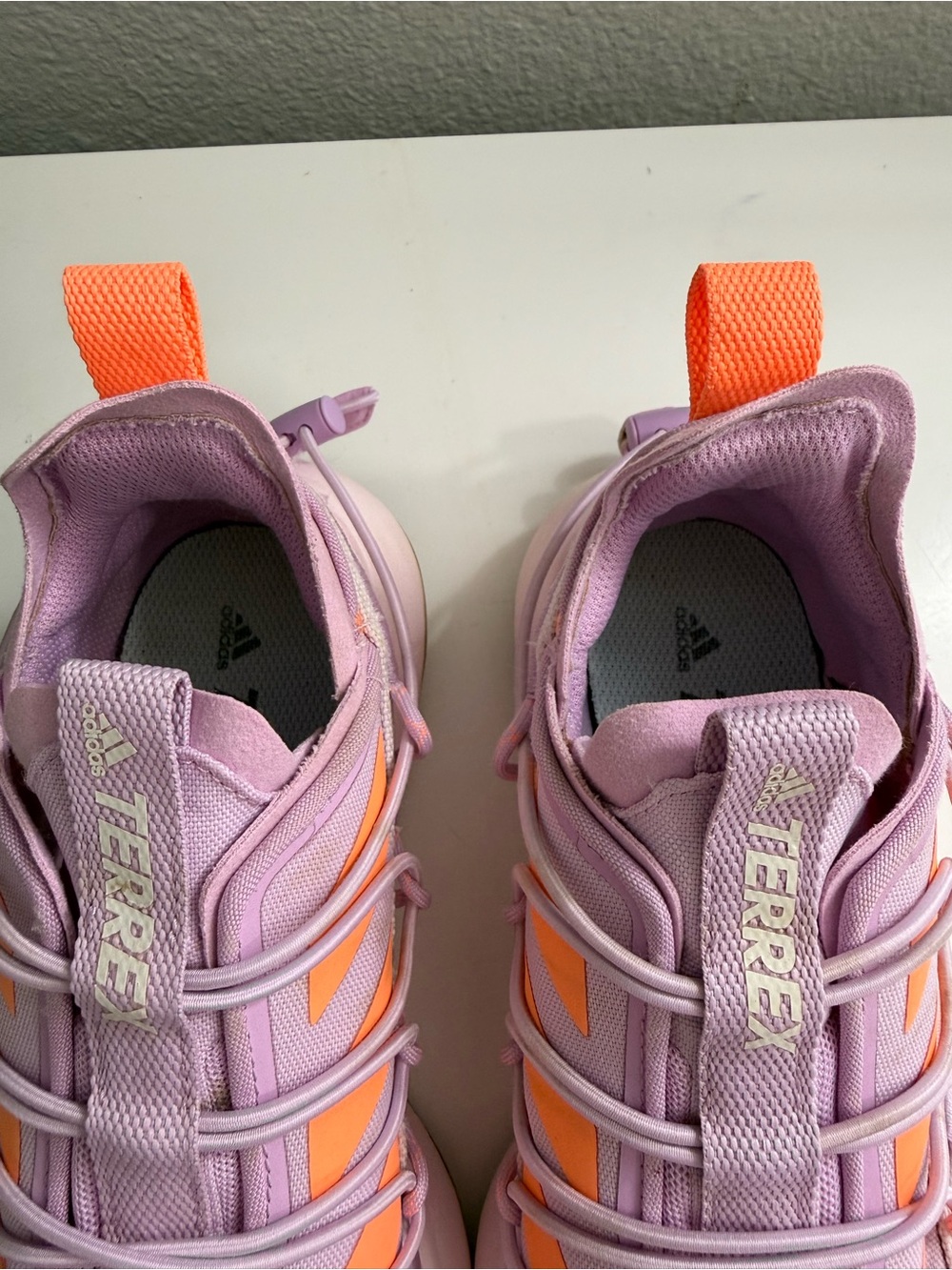 adidas Women size 7 terrex voyager 21 canvas travel tLavender and Orange Trail - Picture 5 of 11
